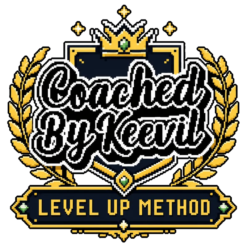The Coached By Keevil Level Up Method crest