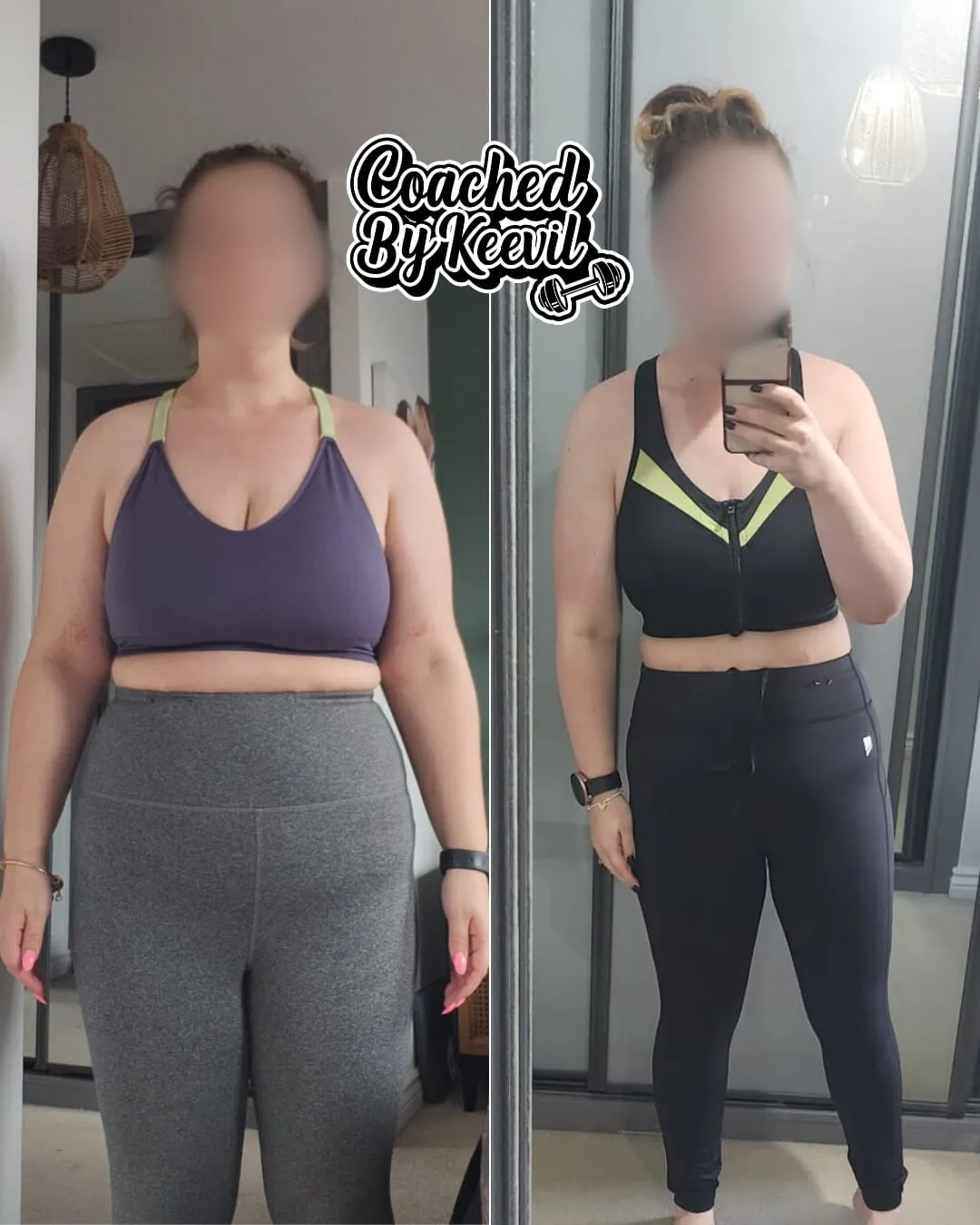 A CBK member’s before and after, front on